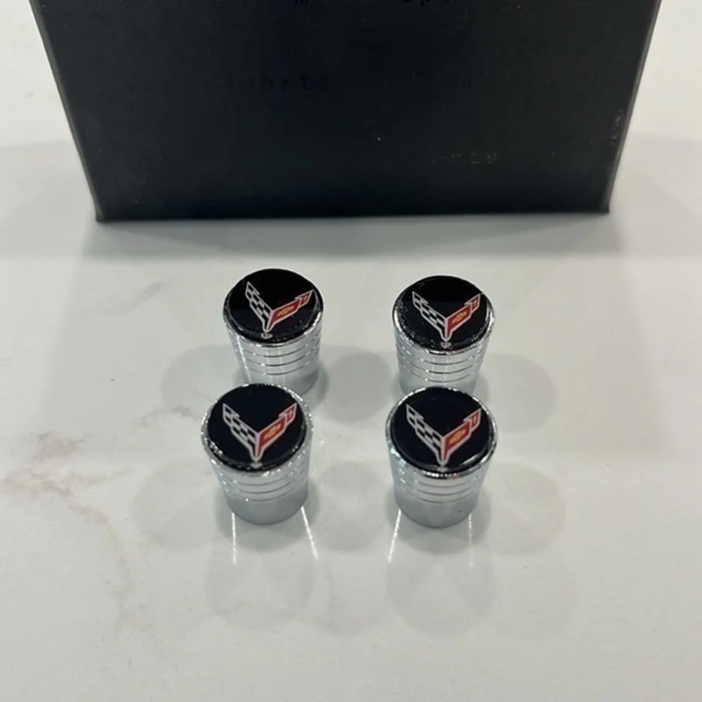 Corvette museum C8 Corvette valvestem tire caps - Picture 1 of 5